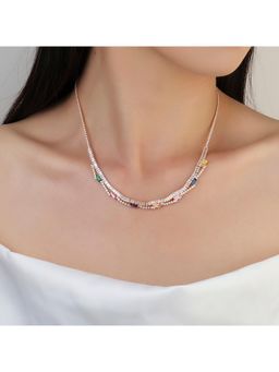 Salty - Women Multi-Color Gleaming Diamond Necklace
