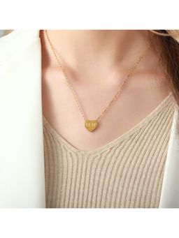 Salty - Women Gold Heart Wish Keeper Necklace