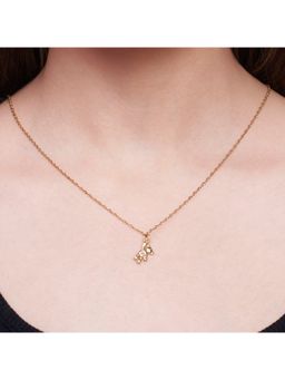 Salty - Women Pink Stone Teddy Charm Necklace