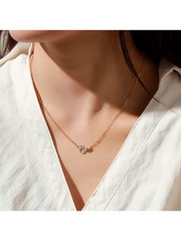 Salty - Women Cherished Heart White Stone Necklace