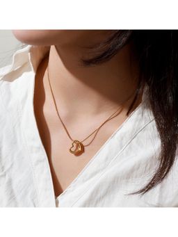 Salty - Women Gold Swaying Heart Necklace