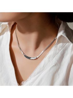 Salty - Women Luna Arc Silver Necklace
