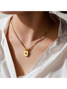 Salty - Women Sweetheart Vintage Gold Plated Necklace