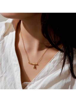 Salty - Women Bamboo Bloom Golden Necklace