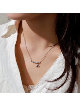 Salty - Women Bamboo Bloom Silver Necklace