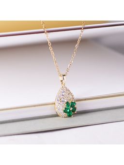 Salty - Women Gul Panna Green Stone Necklace