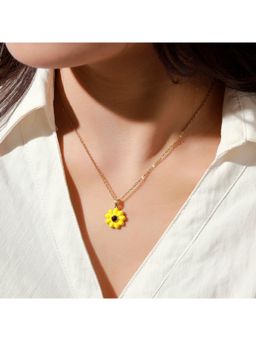 Salty - Women Yellow Daisy Necklace