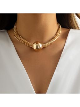 Salty - Women Multi-Chain Statement Ball Necklace