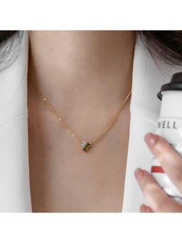 Salty - Women Toi Et Moi Love Olive Necklace