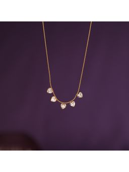 Salty - Women Crystal Heartline Stone Necklace