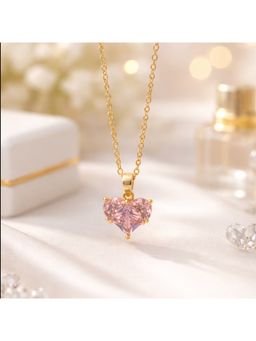 Salty - Women Pink Heart Radiance Necklace