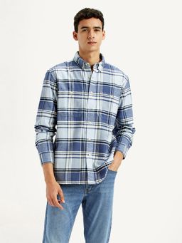 Levi's - Men's Checkered Blue Flannel Shirt
