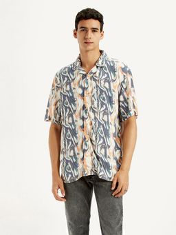 Levi's - Men's All Over Print Multicolor Relaxed Fit Camp Shirt