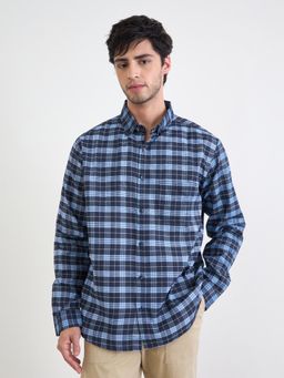 Styli - Men Checked Regular Fit Full Sleeve Shirt