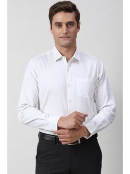 Peter England - Men White Nuvo Fit Full Sleeves Formal Shirt