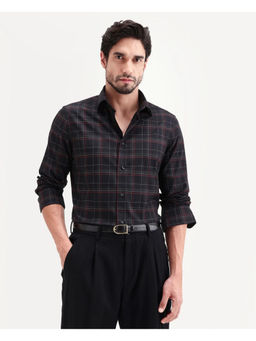 Rare Rabbit - Black Checks Regular Shirt