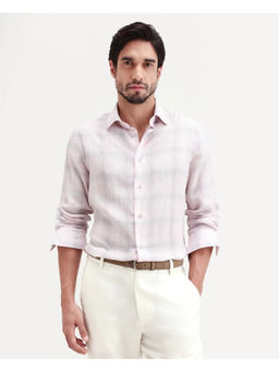 Rare Rabbit - Pink Checks Regular Shirt