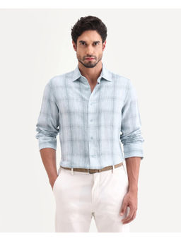 Rare Rabbit - Blue Checks Regular Shirt