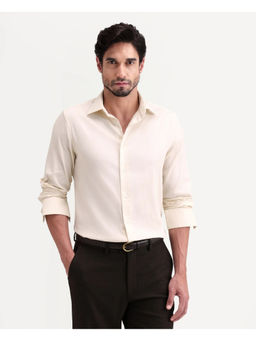 Rare Rabbit - Yellow Solid/Plain Regular Shirt