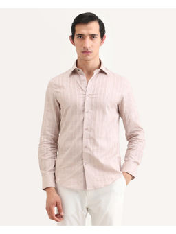 Rare Rabbit - Pink Checks Regular Shirt