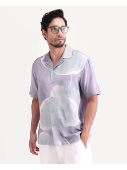 Rare Rabbit - Purple Abstract Regular Shirt