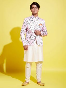 Vastramay - Boys Kurta with Jodhpuri & Pyjama (Set of 3)
