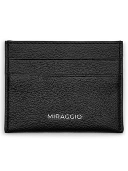 MIRAGGIO - Black Noah Card Holder (Small)