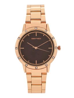 Joker and Witch - Joker & Witch Eros Brown Dial Rose Gold Metallic Strap Watch
