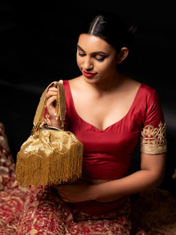 Odette - Gold Stunning Tassel Batuwa