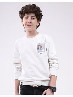 Monte Carlo - Boys Printed Regular Pull On Round Neck Full Sleeve Sweatshirt