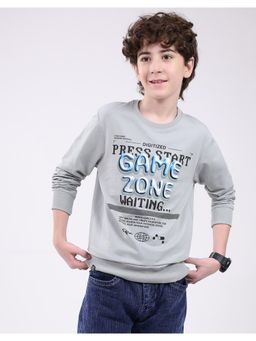 Monte Carlo - Boys Printed Regular Pull On Round Neck Full Sleeve Sweatshirt