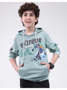 Monte Carlo - Boys Printed Regular Pull On Hooded Neck Full Sleeve Sweatshirt