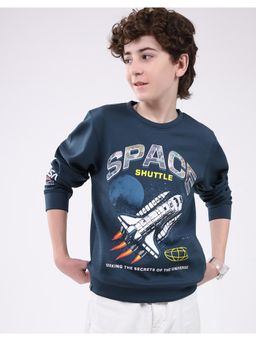 Monte Carlo - Boys Regular Fit Printed Pull On Closure Full Sleeve Sweatshirt