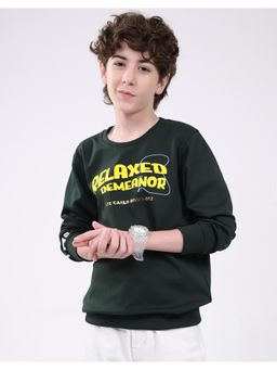 Monte Carlo - Boys Regular Fit Printed Pull On Closure Full Sleeve Sweatshirt