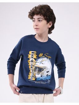 Monte Carlo - Boys Regular Fit Printed Pull On Closure Full Sleeve Sweatshirt