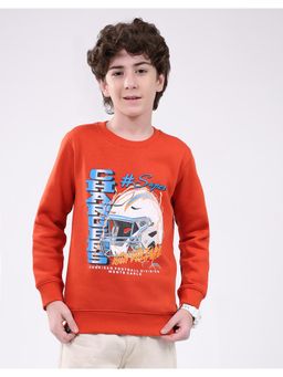 Monte Carlo - Boys Regular Fit Printed Pull On Closure Full Sleeve Sweatshirt