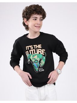 Monte Carlo - Boys Regular Fit Printed Pull On Closure Full Sleeve Sweatshirt