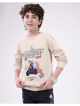 Monte Carlo - Boys Regular Fit Printed Pull On Closure Full Sleeve Sweatshirt