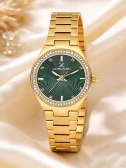Daniel Klein - Womens Analog Green Dial Watch - DK.1.14162-4 (M)