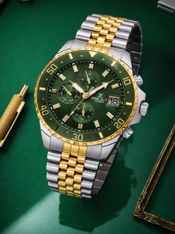 Daniel Klein - Womens Chronograph Green Dial Watch - DK.1.14243-4 (M)