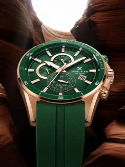 Daniel Klein - Womens Chronograph Green Dial Watch - DK.1.14246-6 (M)