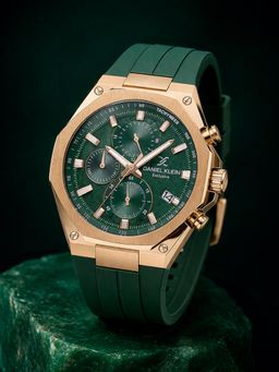 Daniel Klein - Womens Chronograph Green Dial Watch - DK.1.14258-4 (M)