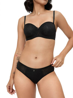 Triumph - Black Triumph Fancy Shimmer Midi Brief with Medium Coverage