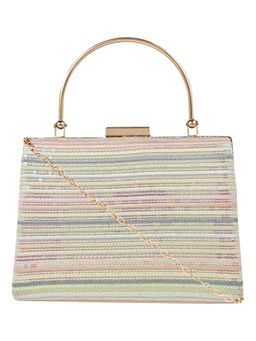 Horra - Stripes Sequined Clutch Multi-Color (S)