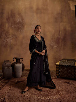 Roze - Razia Black Dupatta