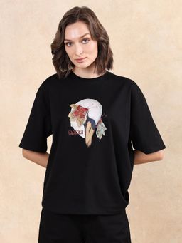 RAREISM - Grail Primary Black Oversized Regular T-Shirt