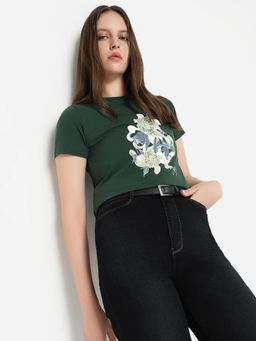 RAREISM - Mirth Primary Green Regular T-Shirt