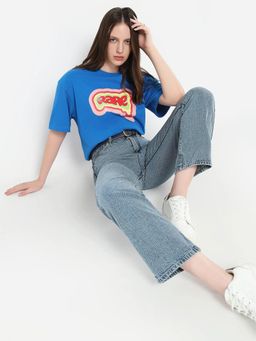 RAREISM - Retriz Primary Blue Oversized Regular T-Shirt
