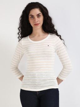 Tommy Hilfiger - Women Cream Color T-Shirt