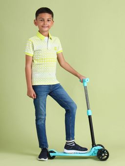 U.S. POLO ASSN. - Regular Fit Geometric Polo T-Shirt